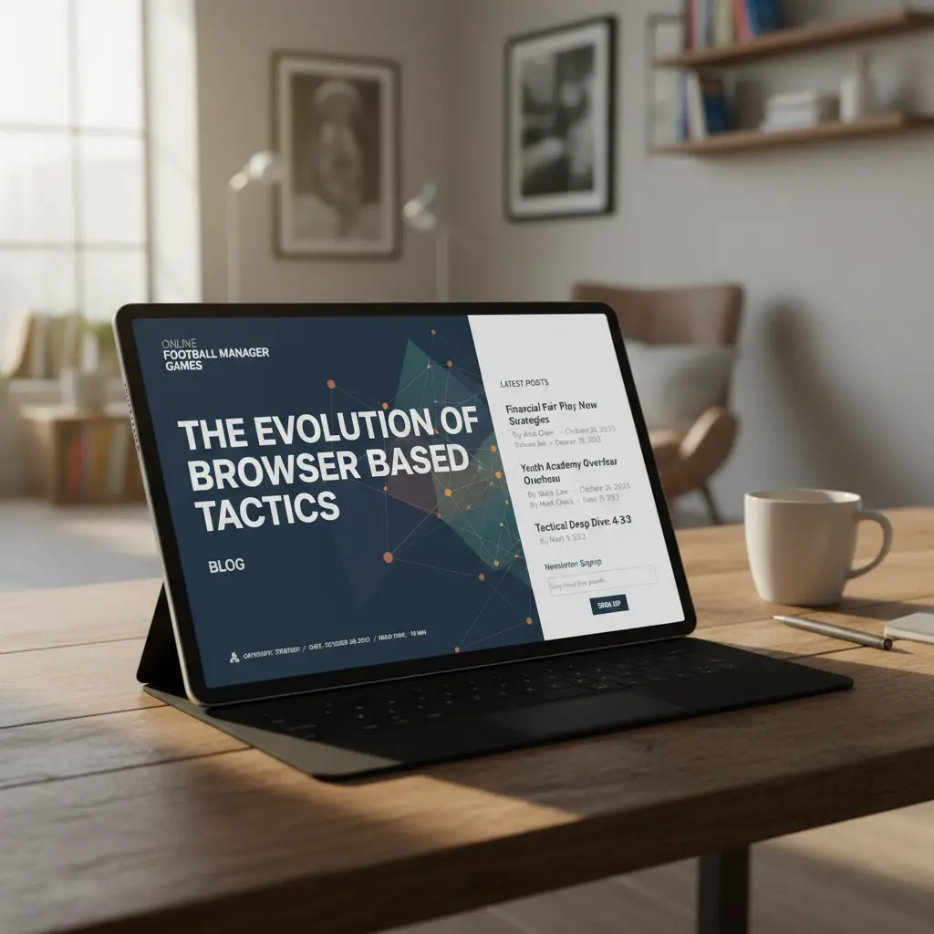 Online Football Manager Games editorial visual