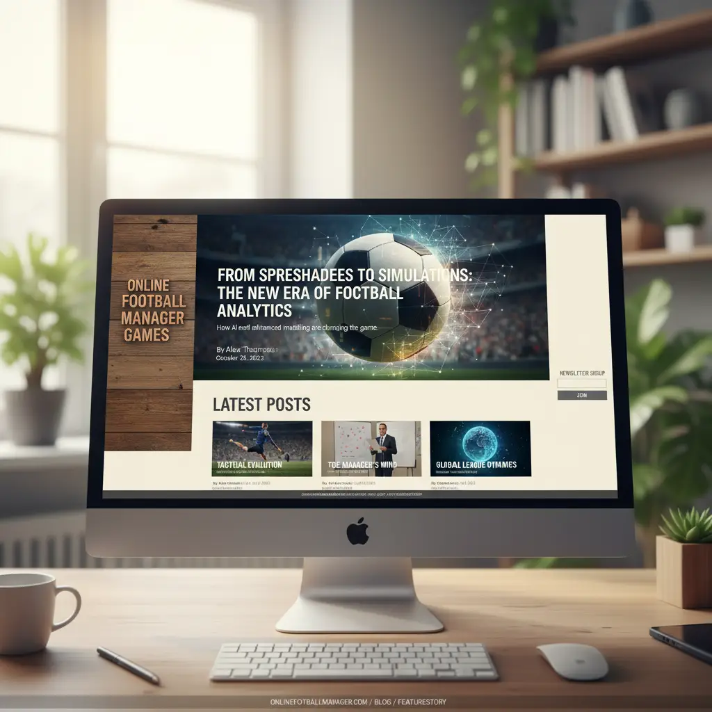 Online Football Manager Games editorial visual